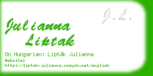 julianna liptak business card